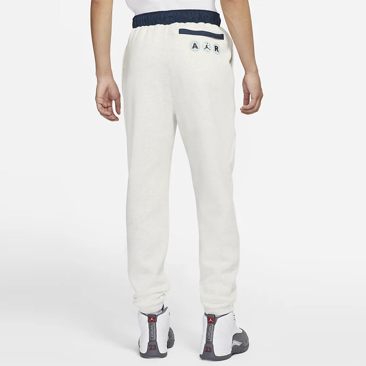 Air Jordan Essentials Mountainside Casual Sports Lacing Printing Long Pants 'White' DC9721-141