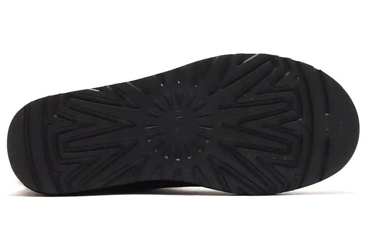 (WMNS) UGG Classic Short 2 Chopd 'Black White' 1129231-BLK