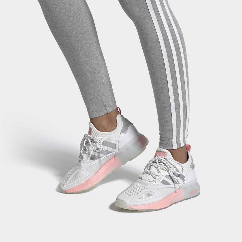(WMNS) adidas ZX 2K Boost 'White Glow Pink' FY2013