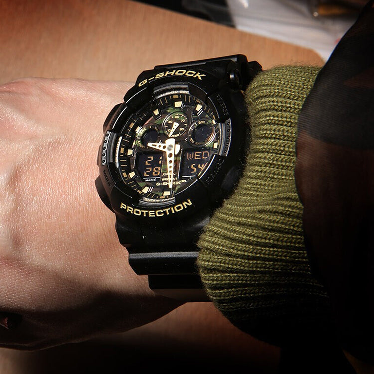 CASIO G-Shock Analog-Digital 'Black Gold' GA-100CF-1A9