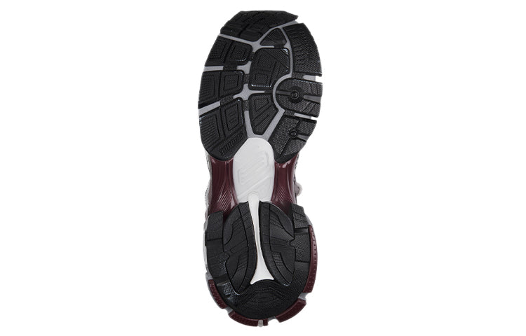 Balenciaga Runner Sneakers 'Burgundy Grey White Mesh and Nylon' 677403W3RB39069