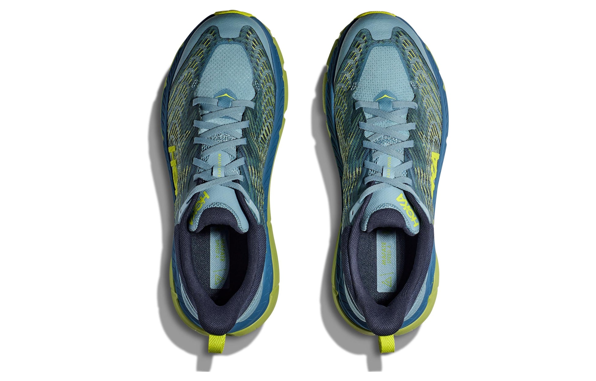 HOKA ONE ONE Mafate Speed 4 'Stone Blue Dark Citron' 1129930-SBDCT