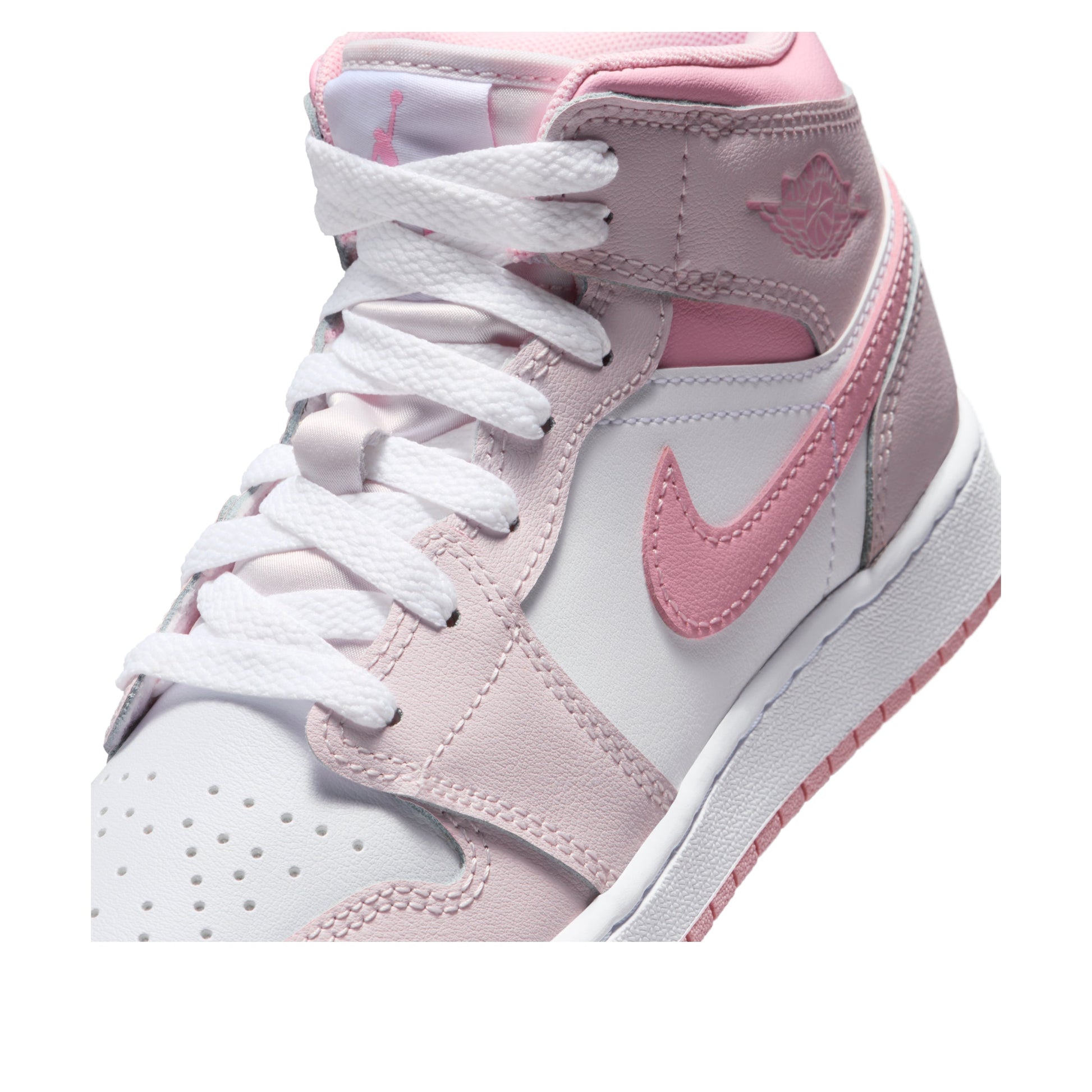 (GS) Air Jordan 1 Mid 'Pearl Pink White' DQ8423-600