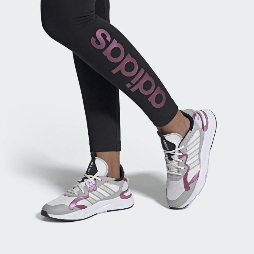 (WMNS) adidas neo Futureflow 'White Gray Purple' FX9149
