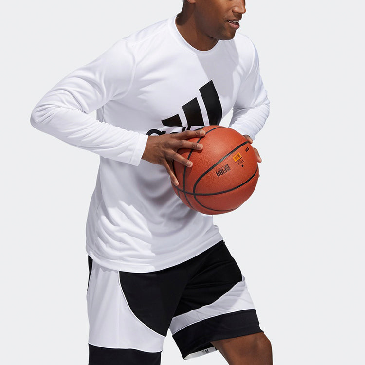 adidas Hoops LS Basketball Long Sleeves 'White' GP4022