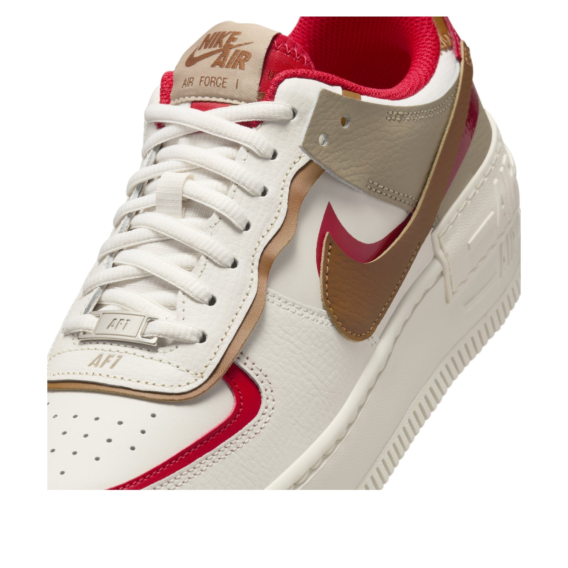 (WMNS) Nike Air Force 1 Shadow 'Phantom Fire Red Khaki' HQ3400-030