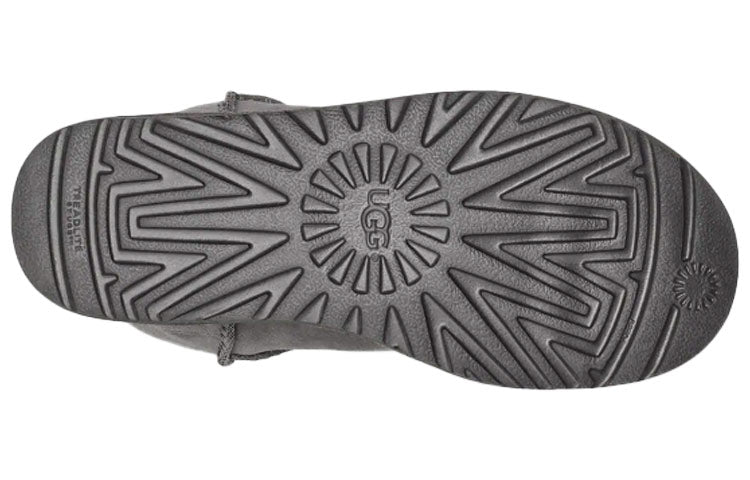 (WMNS) UGG Classic Mini UGG Rubber Logo 'Grey' 1108231-GREY
