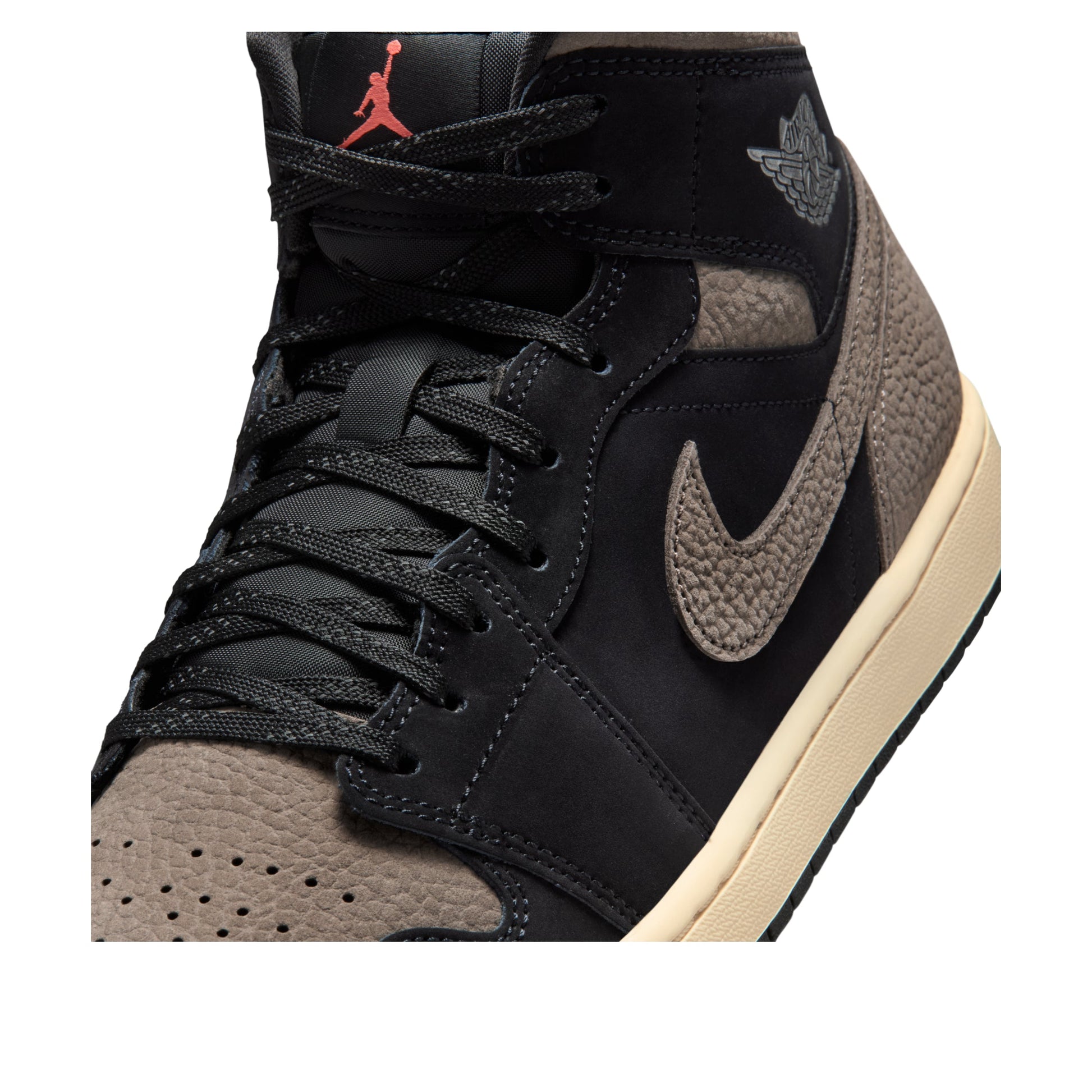 Air Jordan 1 Mid 'Black Olive Grey' IB7110-002