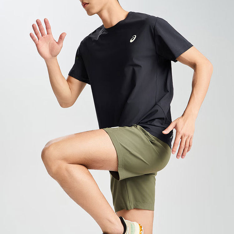 ASICS Short Sleeved Running Top Asia Sizing 'Performance Black' 2011D073-001