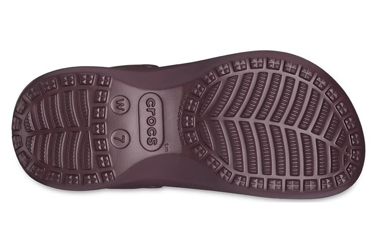 (WMNS) Crocs Classic Platform Lined Clogs 'Dark Cherry' 207938-6WD