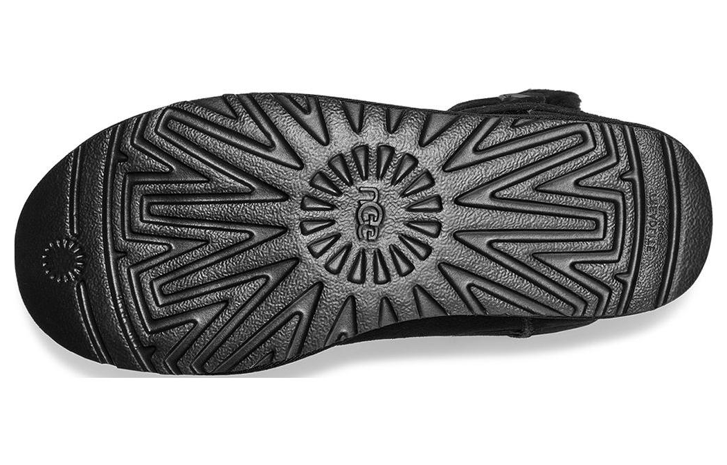 (WMNS) UGG Bailey Graphic Logo Strap Boot 'Black' 1137074-BLK
