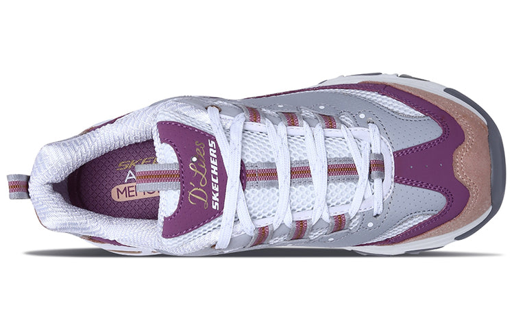 (WMNS) Skechers D'lites 2.0 Chance 'Grey Purple' 13146-GYPK