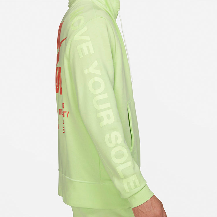 Nike Alphabet Printing Sports Pullover Green DA0932-383