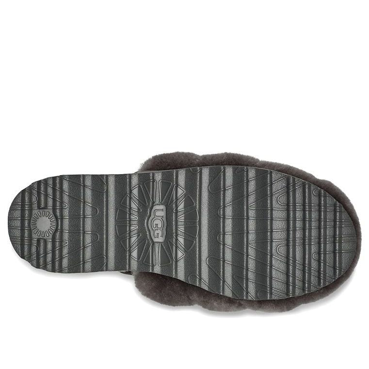 (WMNS) UGG Super Fluff Slipper 'Charcoal' 1121751-CHRC
