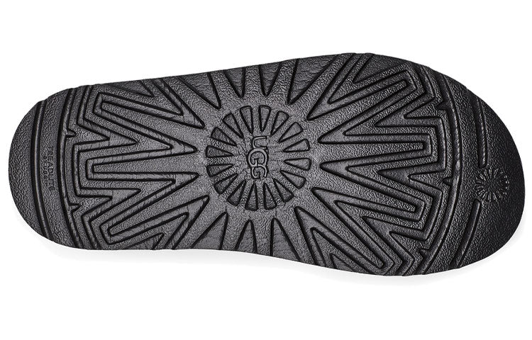 (WMNS) UGG Laton Slide Black Silver Slippers 'Black Silver' 1110110-BSVR