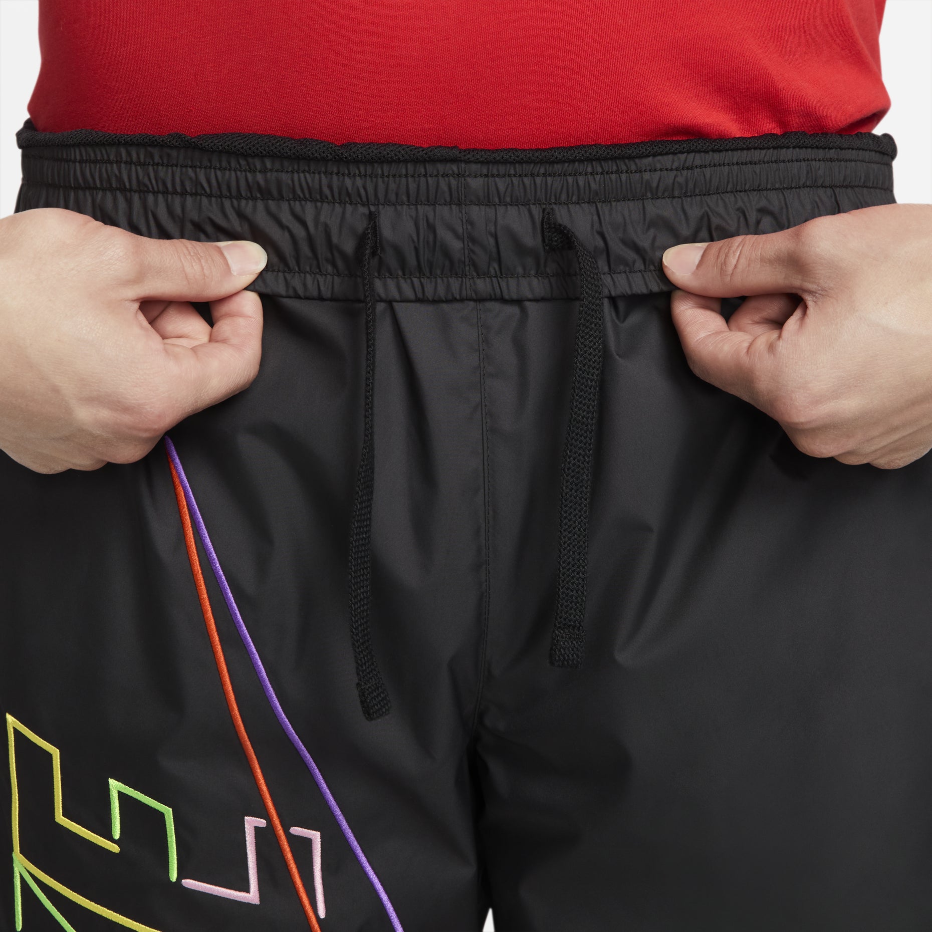 Nike Rainbow Logo Pants 'Black' DX0622-010