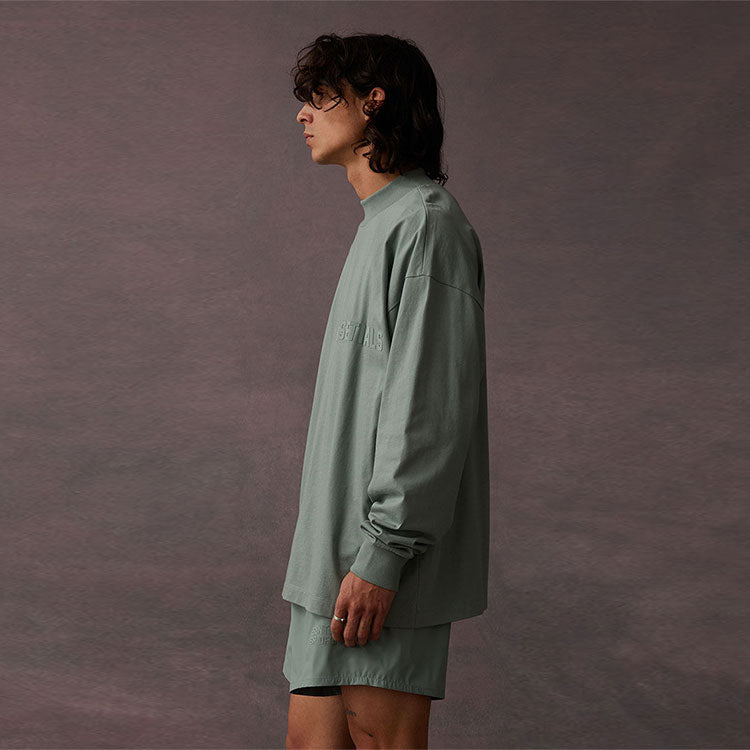 Fear of God Essentials SS23 Long Sleeve Logo Tee 'Sycamore' 125BT222011F