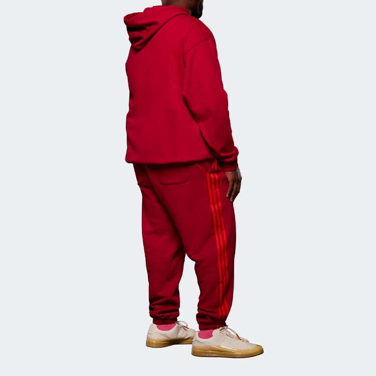adidas IVY PARK Crossover Sweat Pant Side Stripe Drawstring Sports Long Pants Couple Style Red HI1959