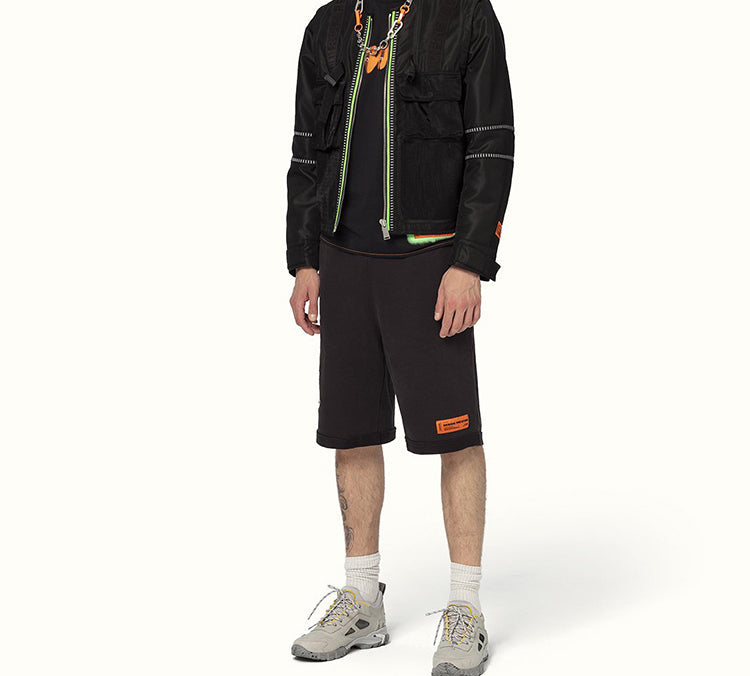 Men's HERON PRESTON Logo Short Sleeve Black HMAA011S209140271088