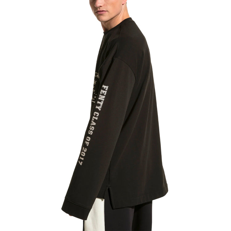 (WMNS) PUMA X Rihanna Fenty Long Sleeve Crew Neck 'Black' 575871-01