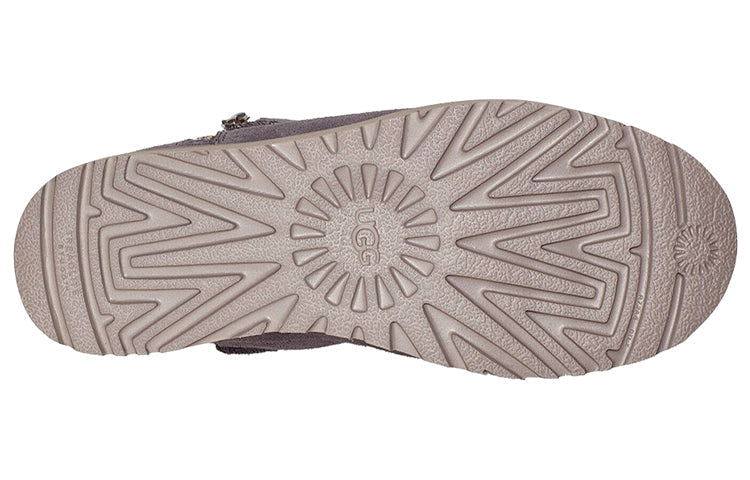 (WMNS) UGG Classic Zip Mini Suede 'Grey Purple' 1113590-NHT