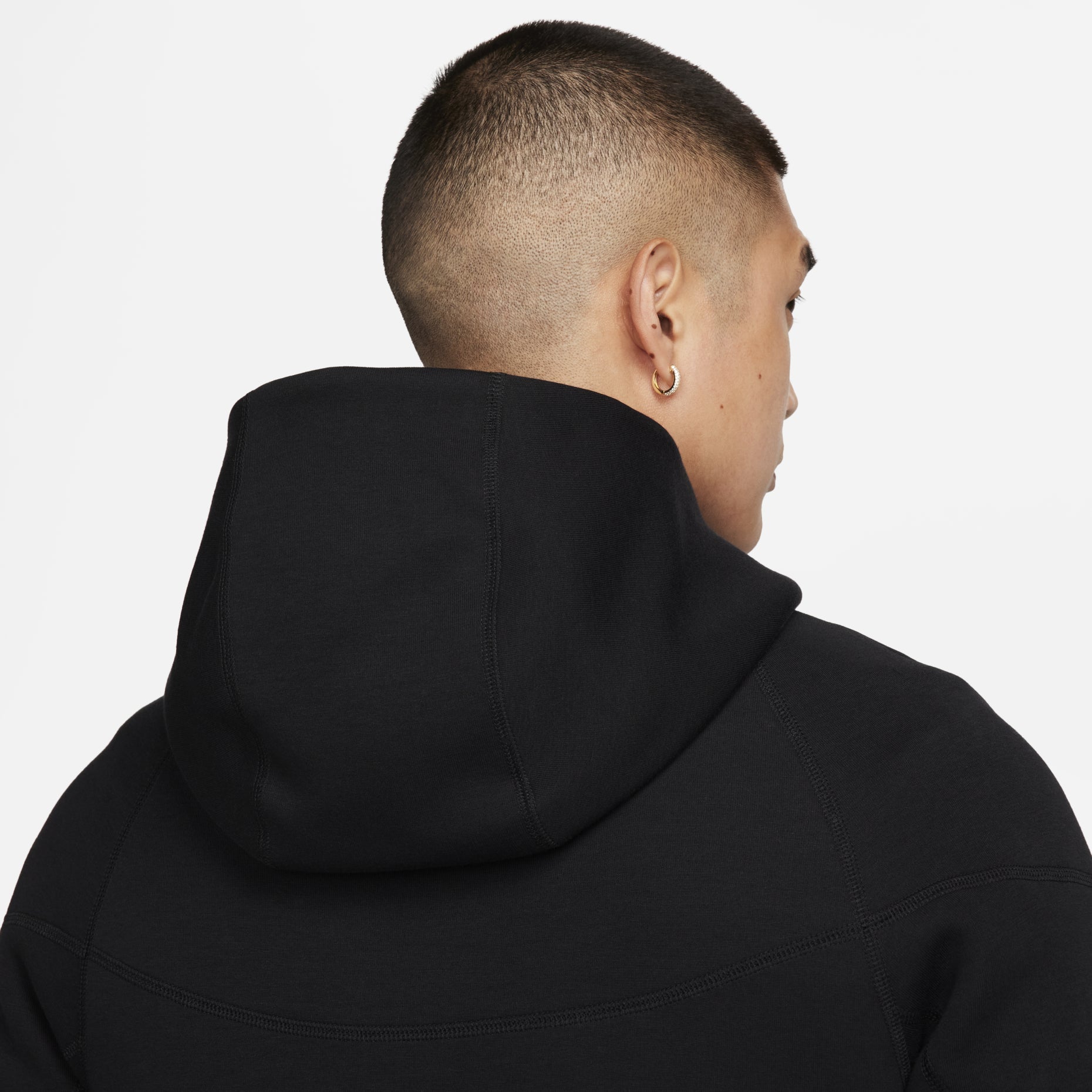 Nike Tech Fleece Full Zip Windrunner Hooded Jacket Asia Sizing 'Black' FB7922-010