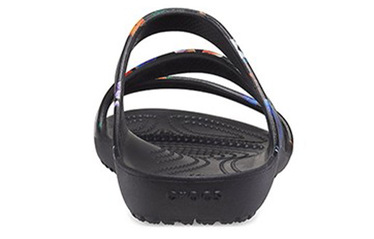 (WMNS) Crocs Kadee Casual Sandals Tie Dye Black 206894-001