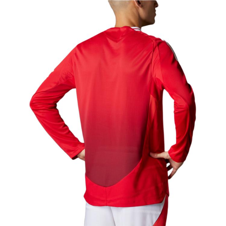 adidas Manchester United 24/25 Long Sleeve Authentic Home Soccer Jersey Asia Sizing 'Mufc Red' IT1988