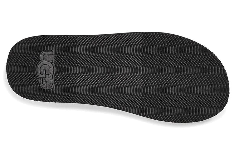 (WMNS) UGG Zuma Metallic Graphic Black Slippers 1101558-BLK