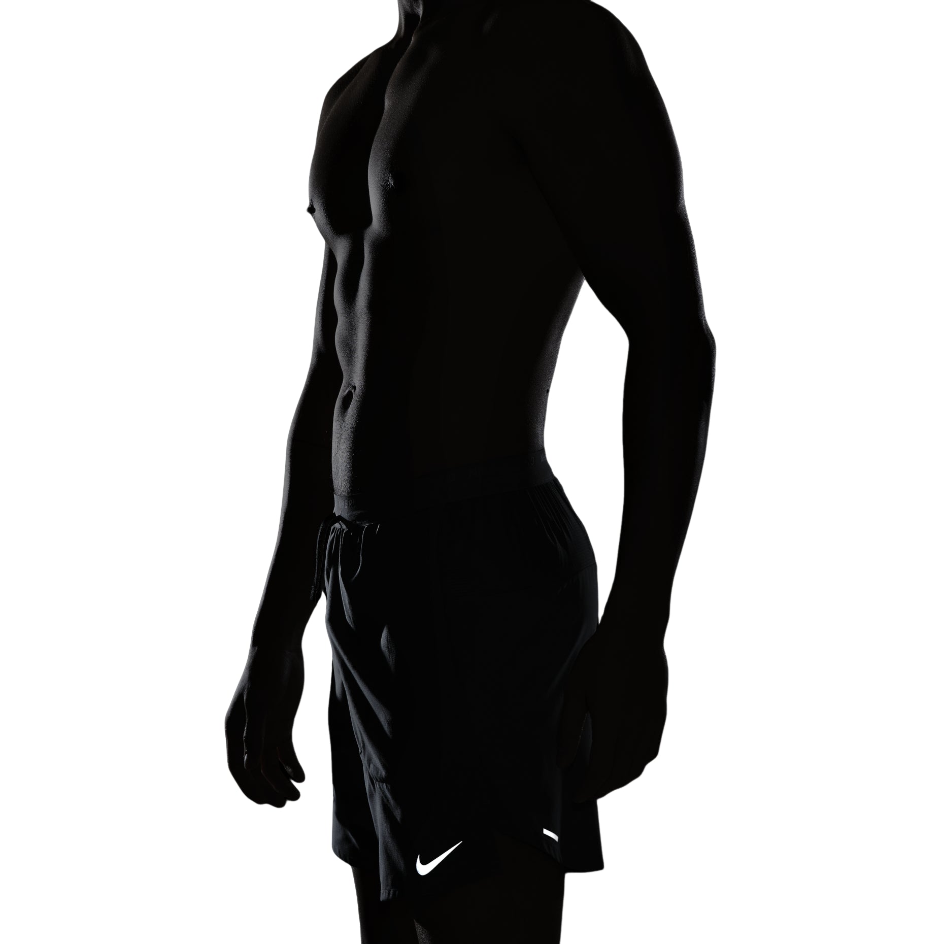 Men's Nike Dri-FIT Solid Color Logo Printing Straight Quick Dry Breathable Sports Shorts Smoke Gray DM4742-084