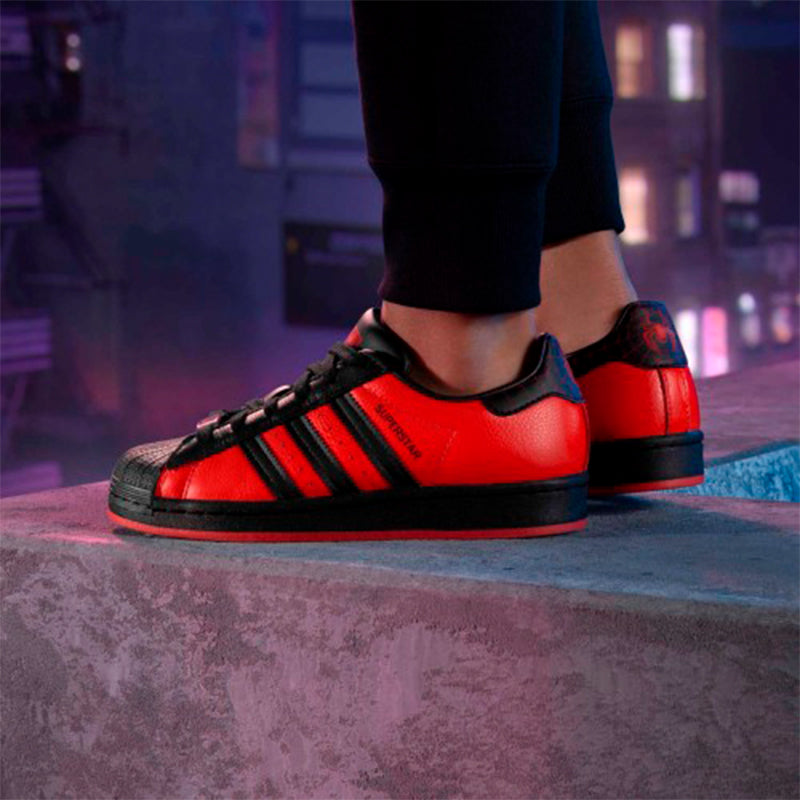 (GS) adidas Originals Superstar Shoes 'Red Black' GV7129