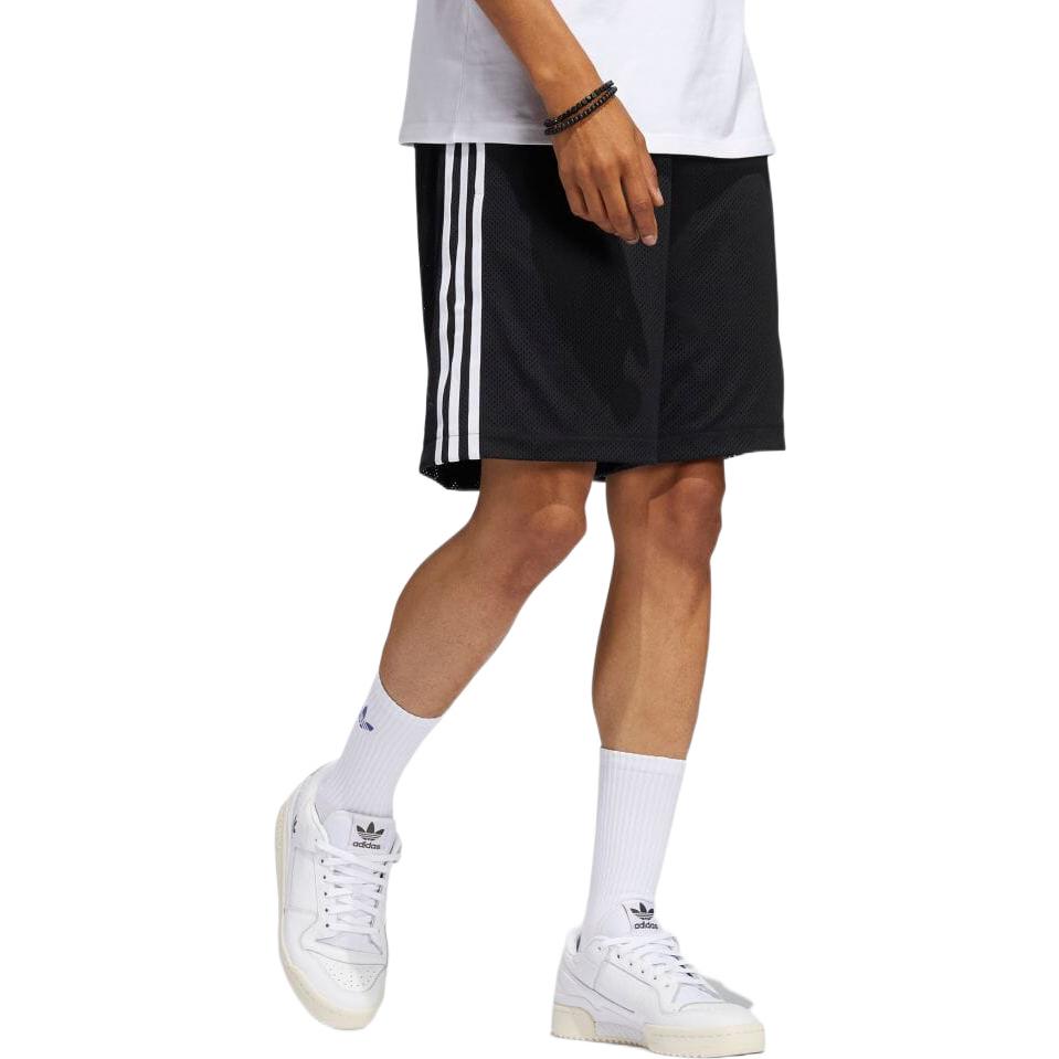 adidas Stripe Micro Mark Casual Straight Shorts Japanese Version Black HC2204