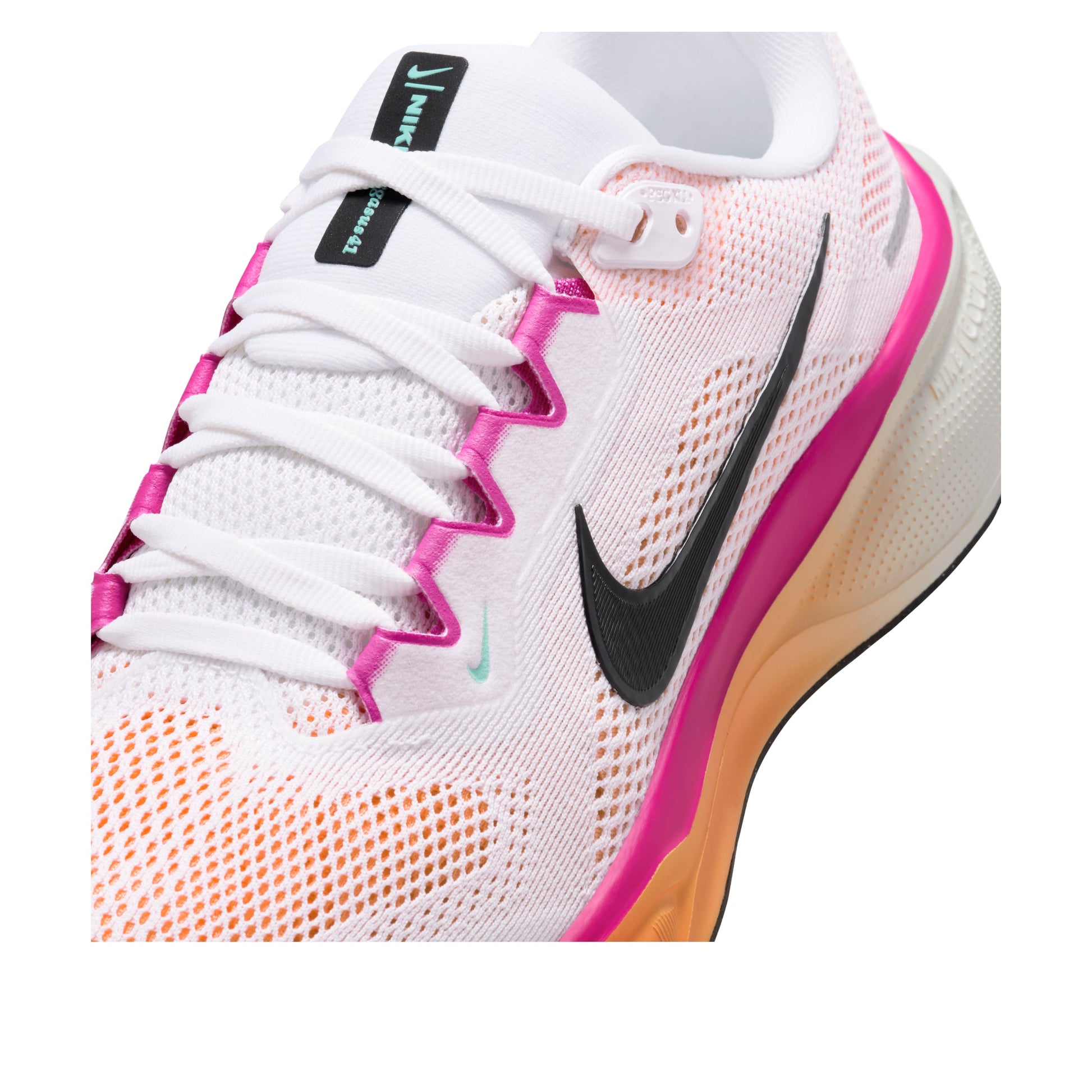 (WMNS) Nike Air Zoom Pegasus 41 'White Fire Pink Orange Pulse' FD2723-120