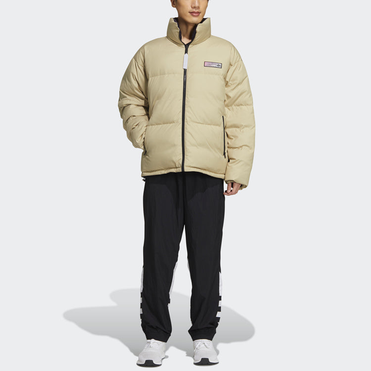 adidas originals Premium Jkt 1 Stay Warm Woven Reversible Cargo Stand Collar Sports Down Jacket Purple GT7291