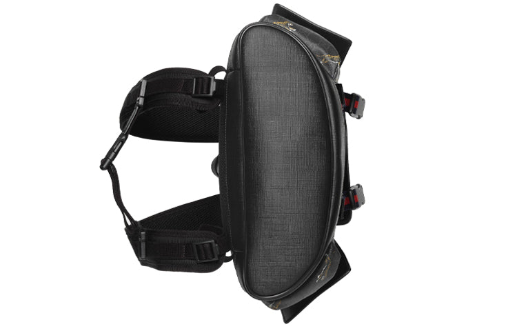 Gucci Tiger Printing Logo Stripe Webbing Canvas Large Capacity schoolbag Backpack Black 495563-G02CX-8675