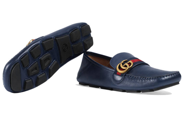 Gucci Horsebit Loafers Moccasins 'Navy' 450891-DTM10-4062