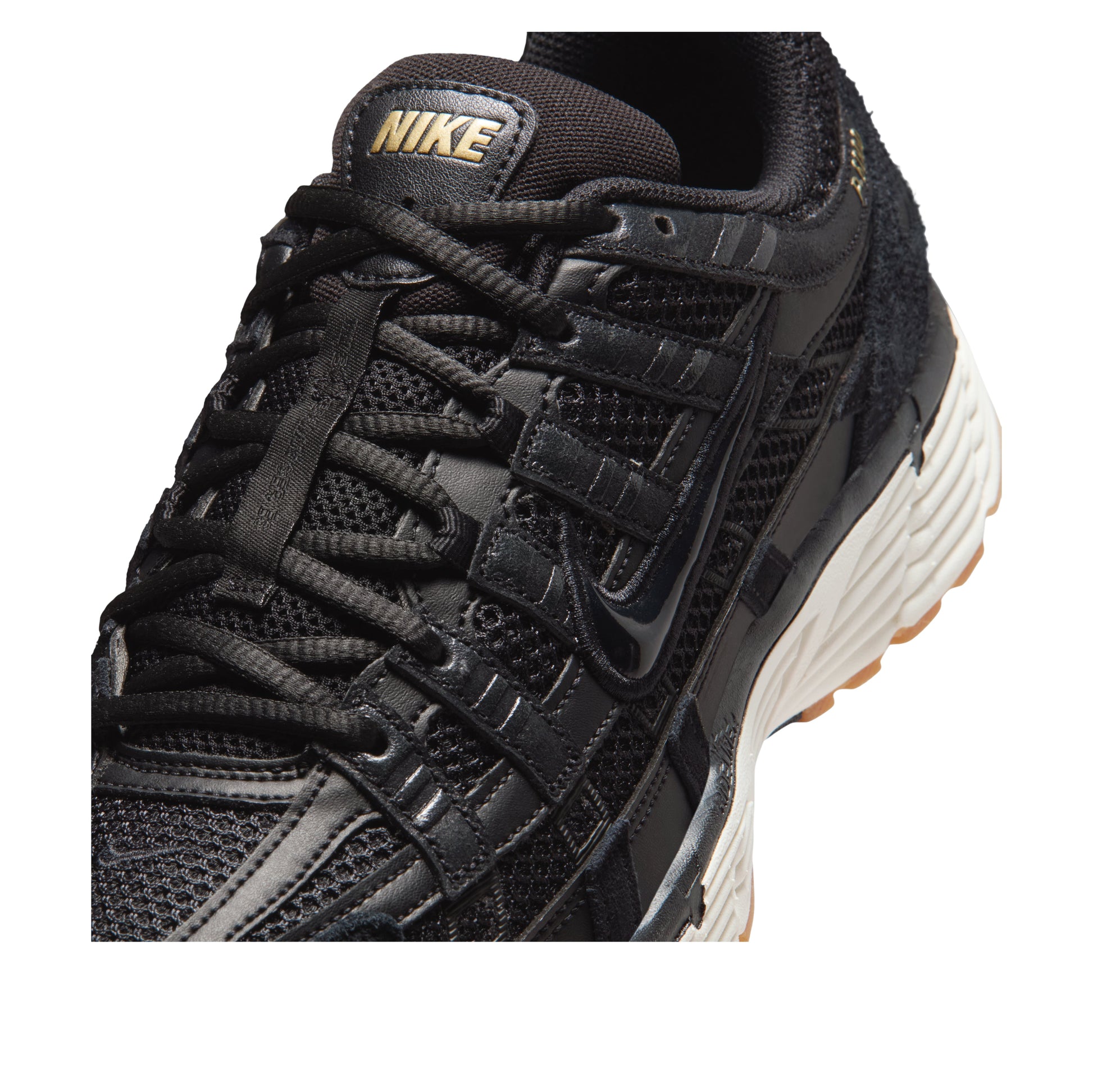 Nike P-6000 Suede 'Black Metallic Gold Grain Sail' HF0015-001