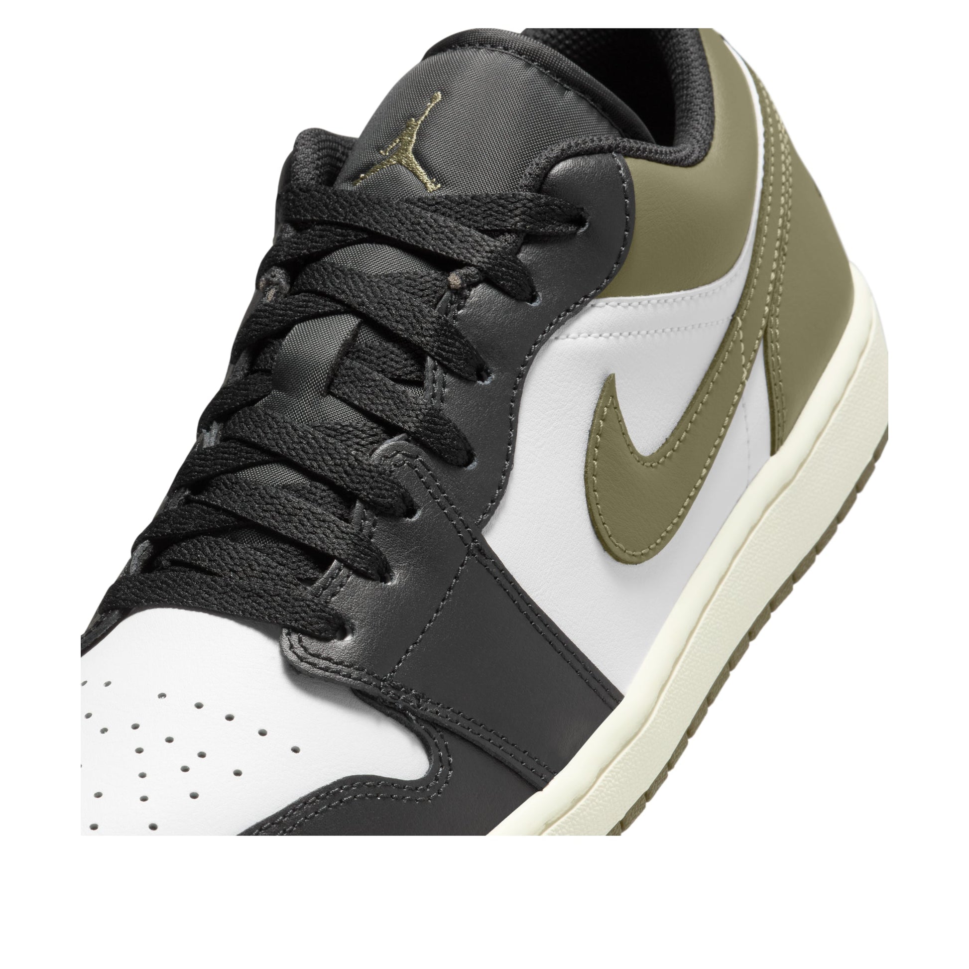 Air Jordan 1 Low 'Black White Medium Olive' 553558-092