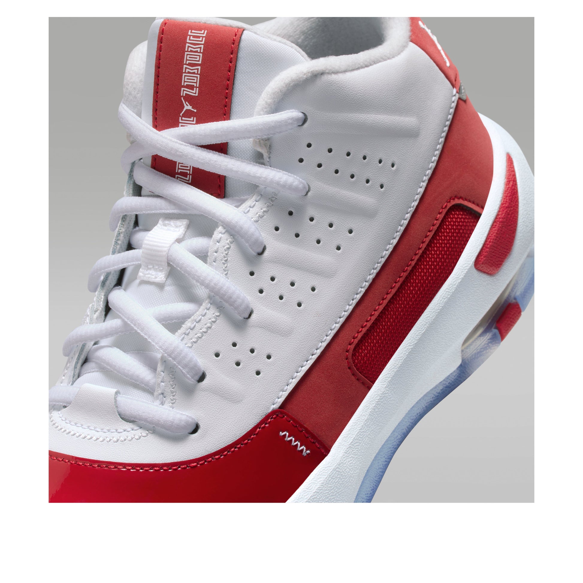 (GS) Air Jordan Max Aura 7 'White Gym Red Black' HQ2089-106