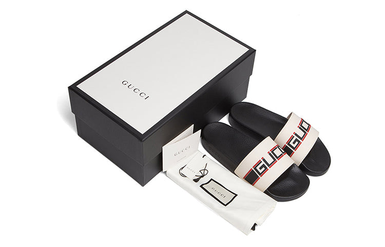 Gucci Stripe Rubber Slide 'Ecru' 522884-JC200-9572