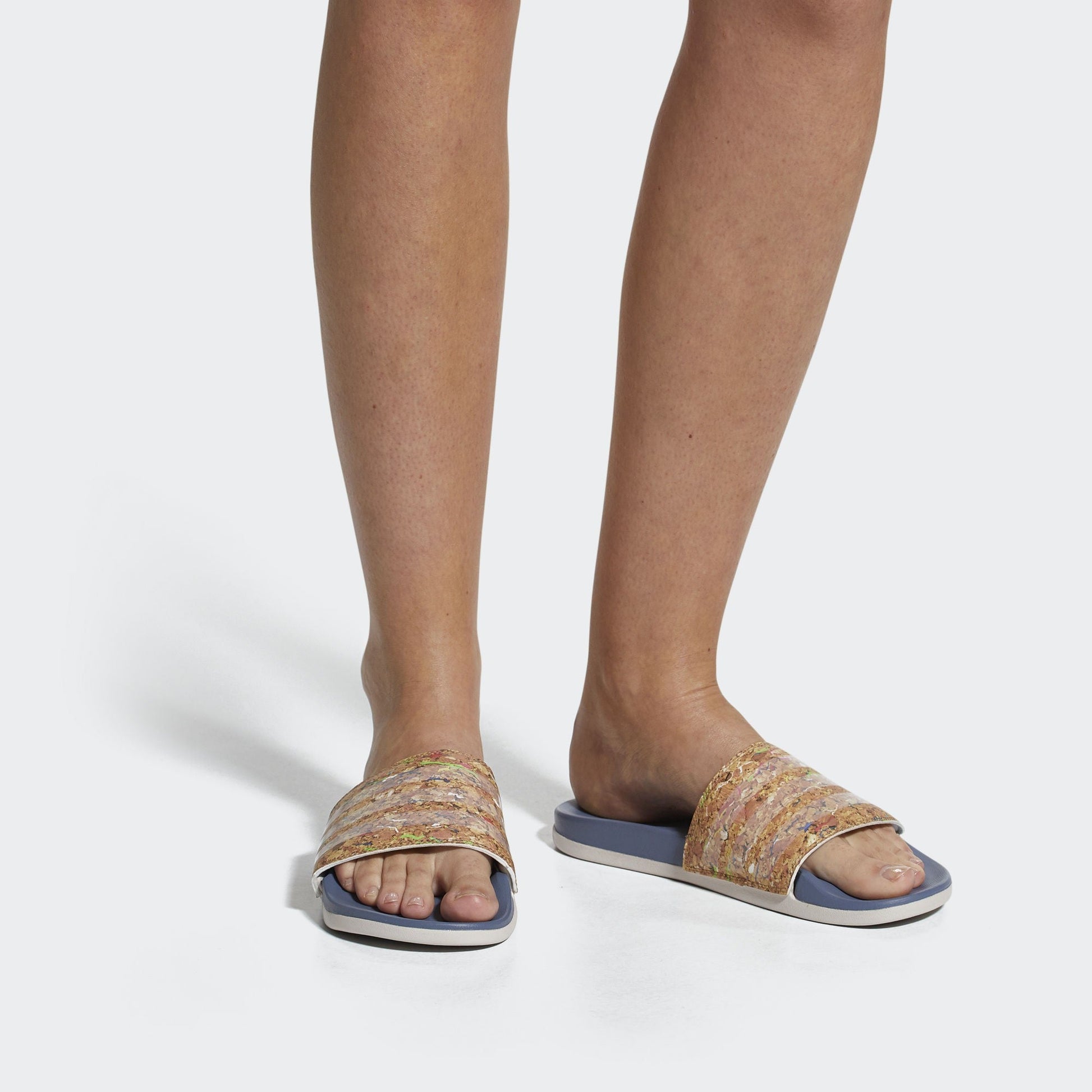 (WMNS) adidas Adilette Cloudfoam Plus Cork 'Blue' CP9510