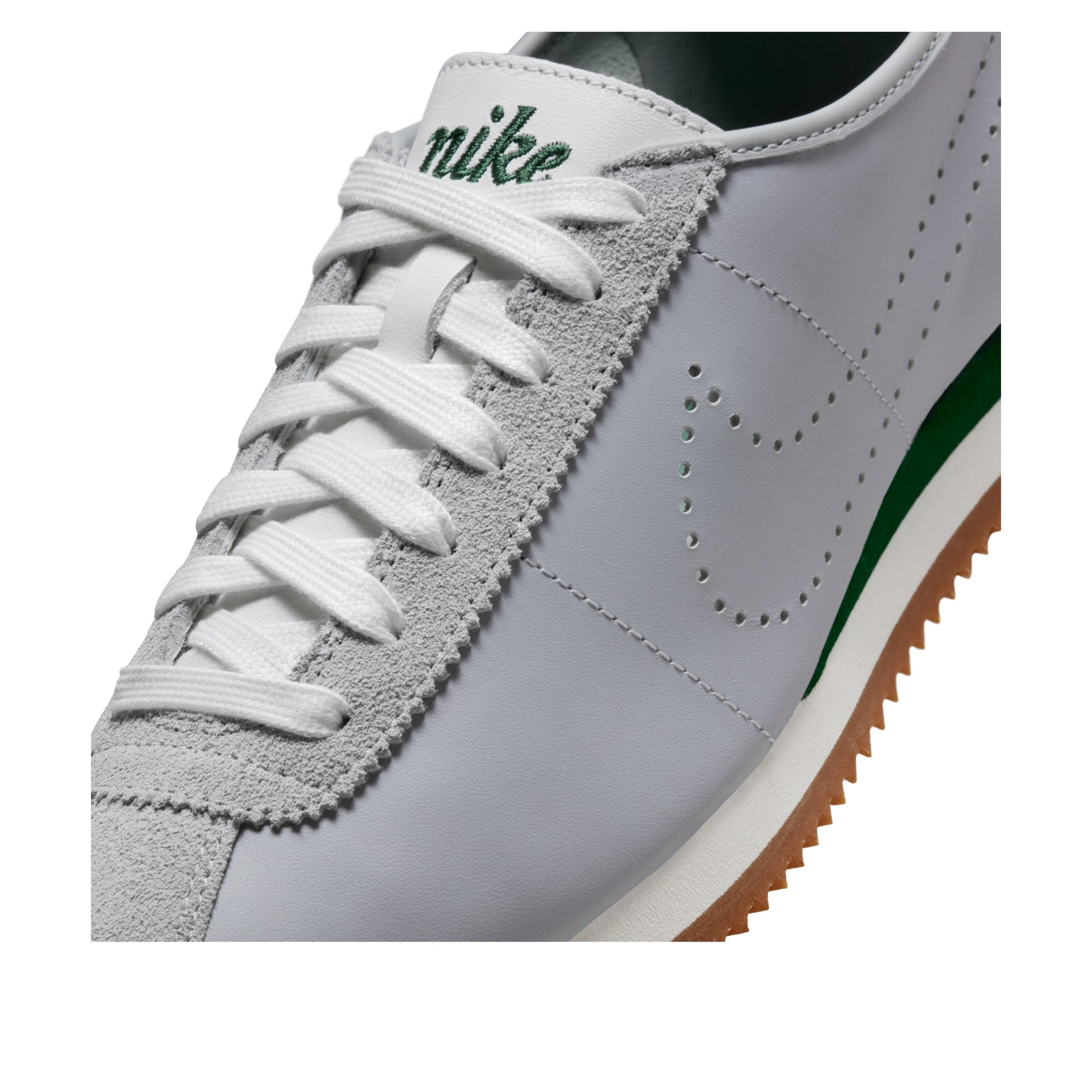 (WMNS) Nike Cortez Leather 'Wolf Grey Summit White Green Gum' HQ1841-001