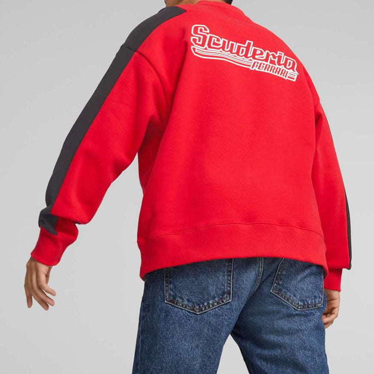 PUMA Scuderia Ferrari Statement Crew  Neck Sweatshirt 'Red' 538108-02
