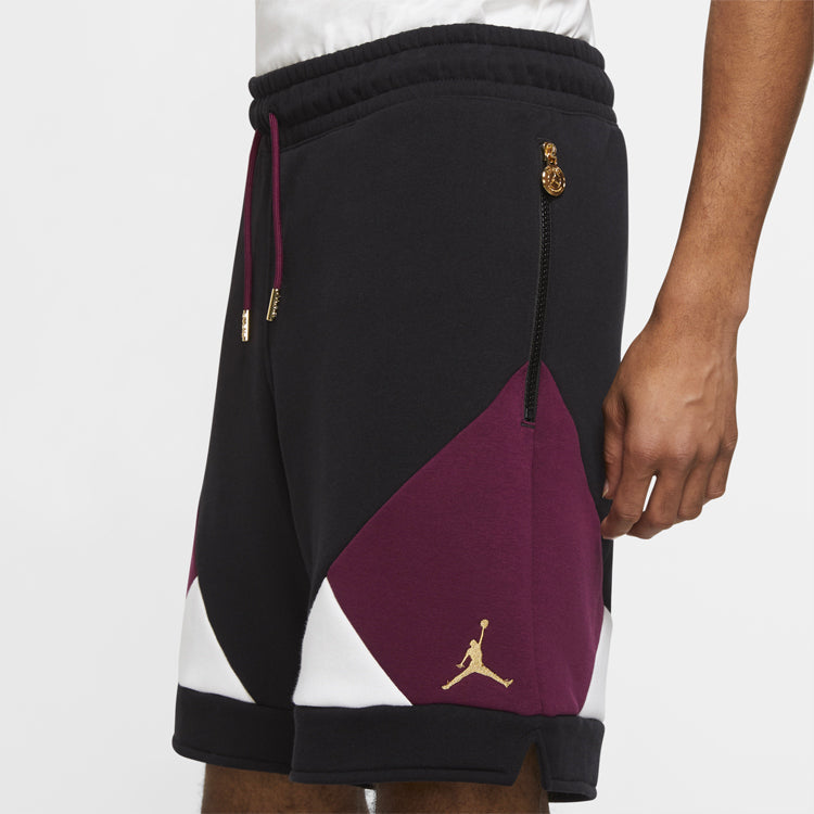 Air Jordan Paris Saint-Germain Colorblock Casual Sports Shorts Black CK9759-010