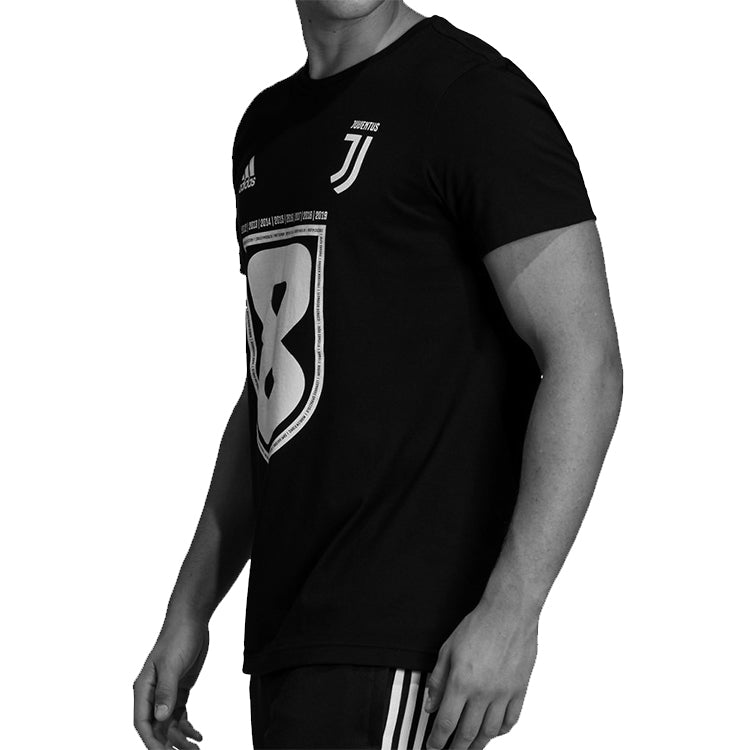 Men's adidas Juventus 8 Short Sleeve Black T-Shirt FT5891