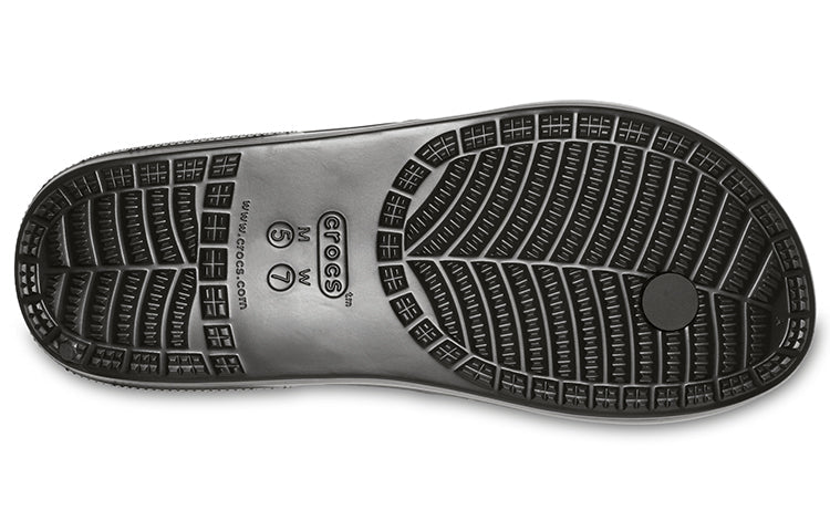 Crocs Classic Cozy Non-Slip Flip-Flops Unisex Black 206119-001