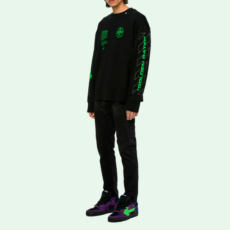 Off-White Fluorescence Arrows Sketch Mens Logo Sweater OMBA037R20E300061045