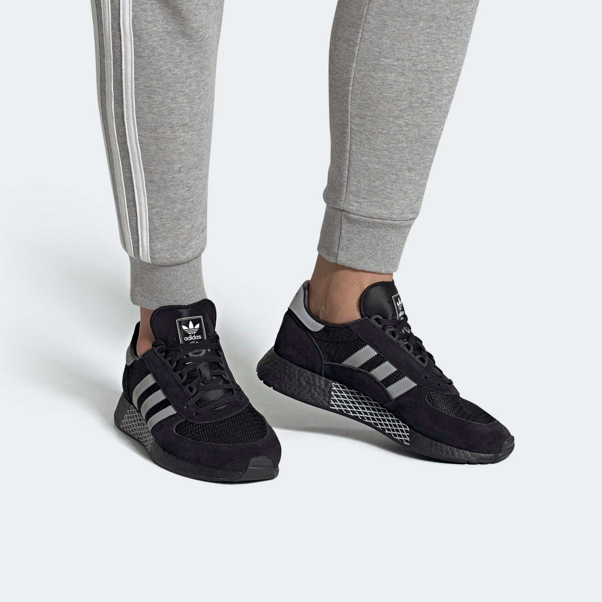 adidas originals Marathon Tech 'Black Silver' EF4398