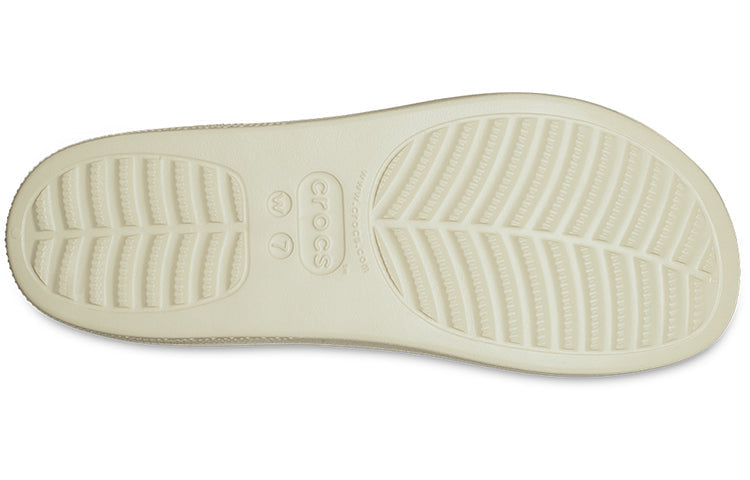 (WMNS) Crocs Classic Platform Slide 'Bone' 208180-2Y2