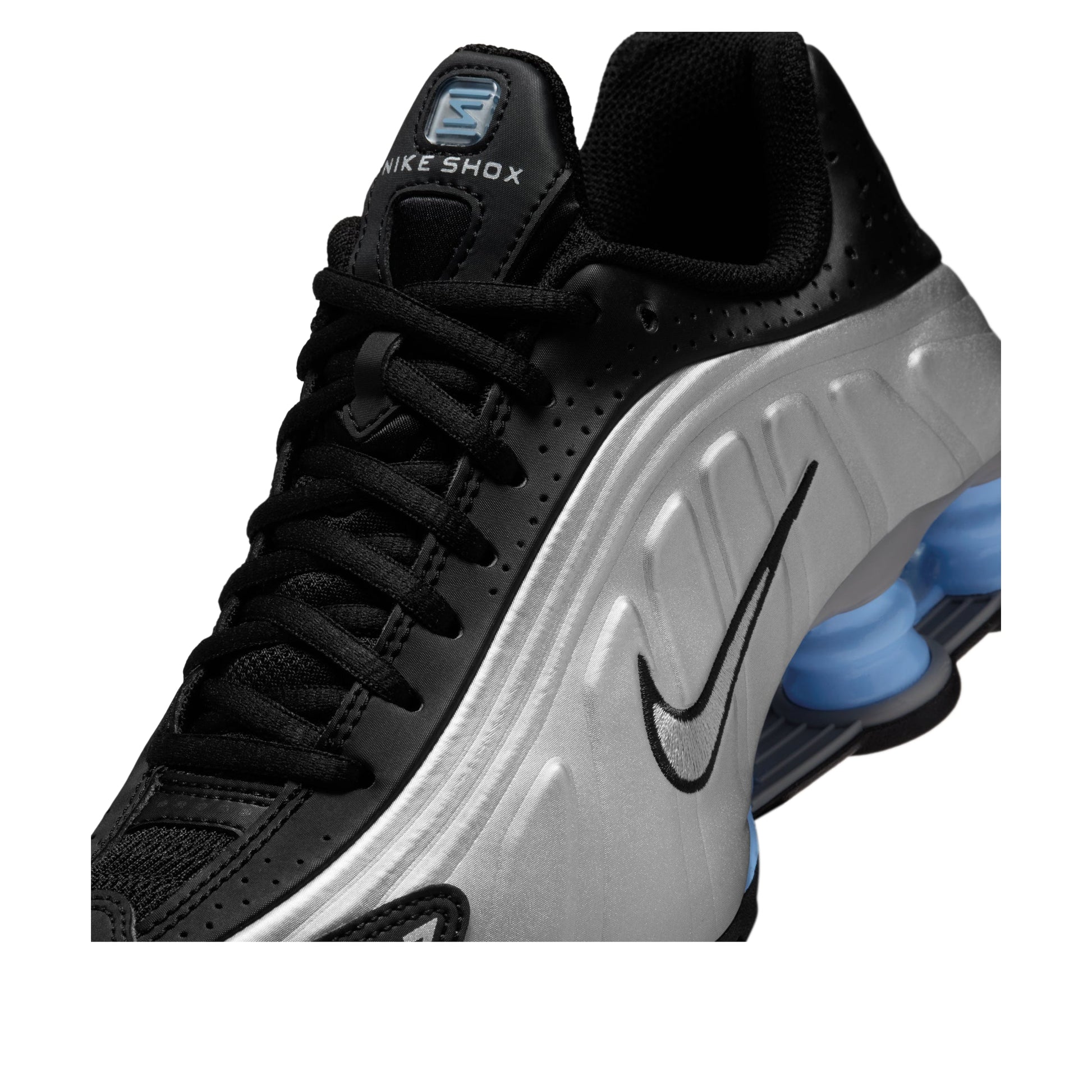(GS) Nike Shox R4 'Metallic Silver Black Psychic Blue' CW2626-004